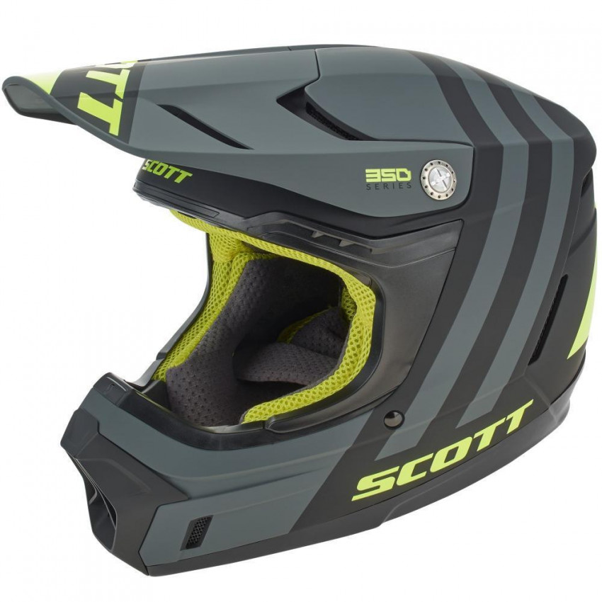 Кросовий шолом Scott 350 Evo Plus Dash Yellow Blue